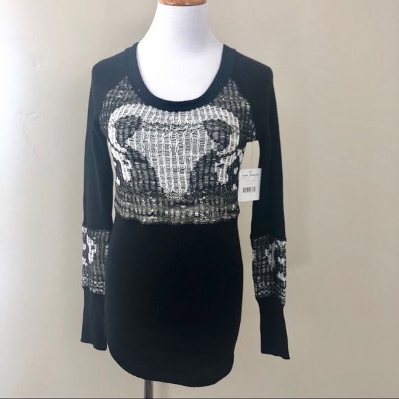 Free People Tops - Free People Bambi Thermal Sweater Shirt